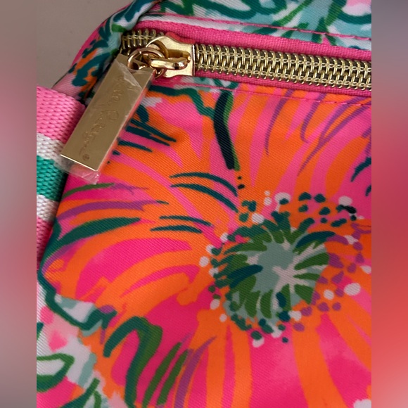 LILLY PULITZER Belt Bag Soleil Floral Zip Small Adjustable Jeanie Cosmetic NWOT - Picture 13 of 15